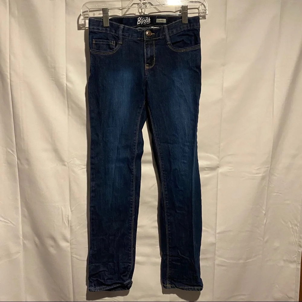 Oshkosh B’Gosh Youth Size 10 Girl Skinny Denim Jean Stretch Fit Style Adjustable